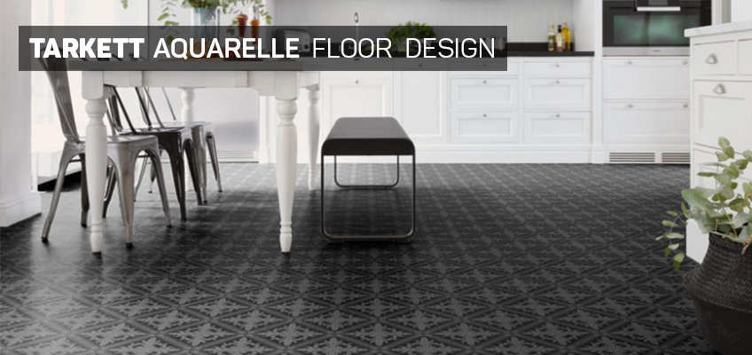 Banner Tarkett Aquarell Floor Design